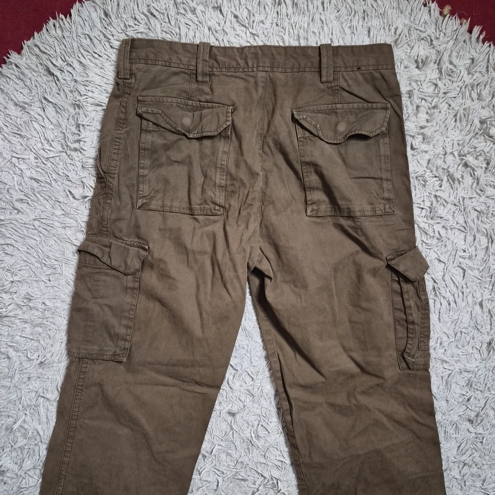 Mens Banana Republic Pants Carpenter Cargo Brown Size 34 X 32 Fall Winter Spring